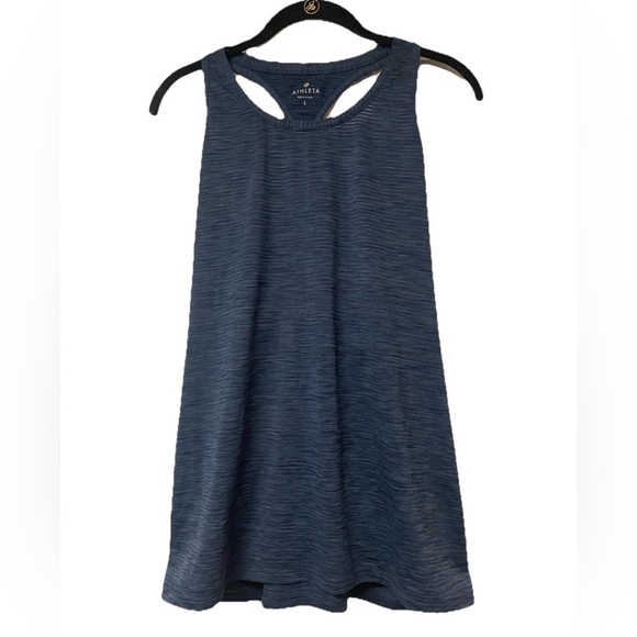 NWOT Athleta Performance Racerback Tank Blue Size L yoga, running, - Picture 1 of 7